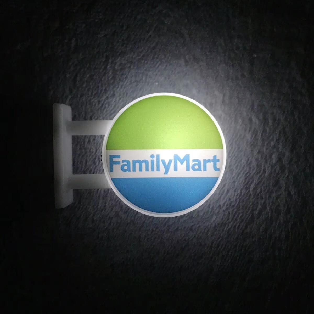 Convenience Store Fridge Magnet Miniature Model Magnetic Decorate Night Light Atmosphere Light Glowing Signboard