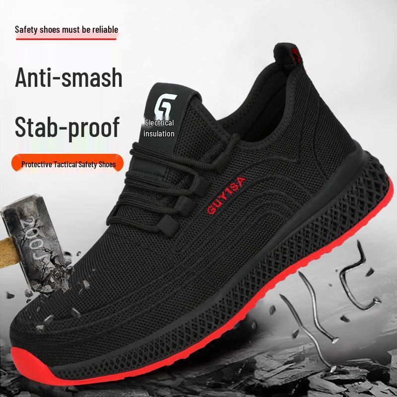 Lightweight Insulated Safety Shoes - Anti-Smash, Anti-Puncture, Wear-Resistant for Electricians