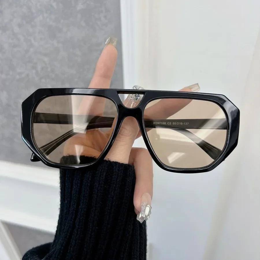 Trendy Square Sunglasses Women Men Retro Mirror Lens Stylish Sun Glasses Female Male Personality Colors