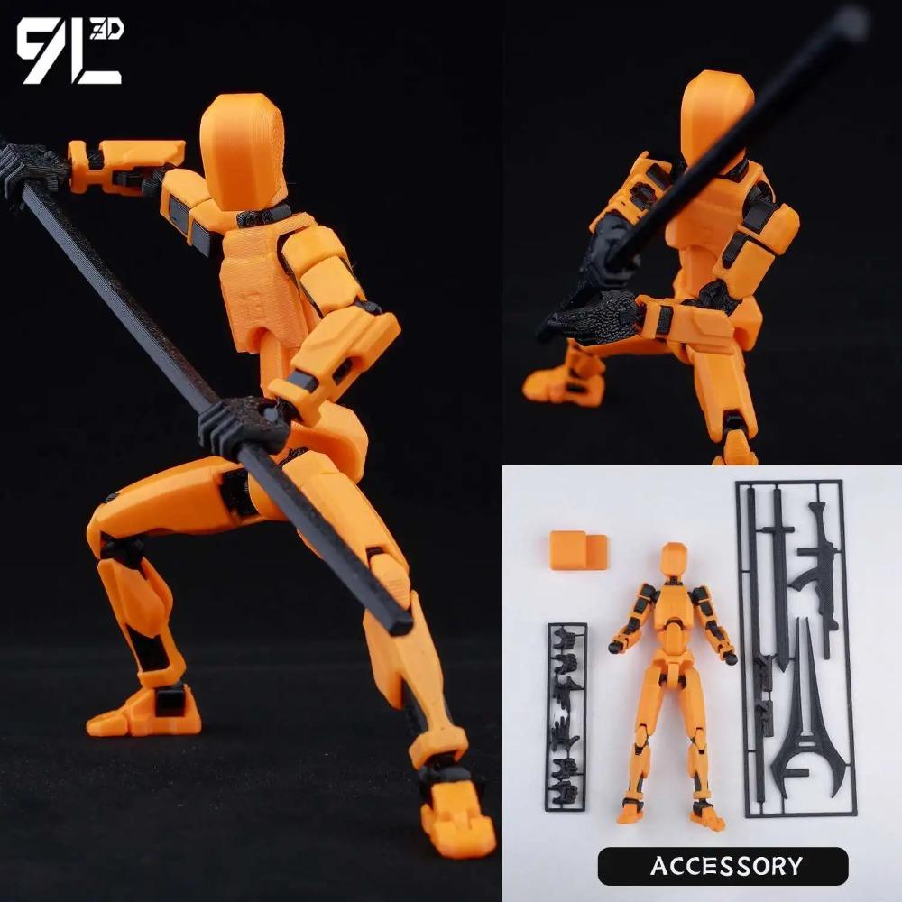 (Assembly Completed) T13 Action Figure Set,Dummy 13 Robot Action Figure, Lucky 13 Collectible Action Figure Articulated