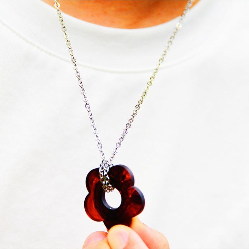 Flower Shaped Silicone Accessory Mold Earrings and Necklace Charm Mould Epoxy Pendant Molds Unique Jewelry Making Tool