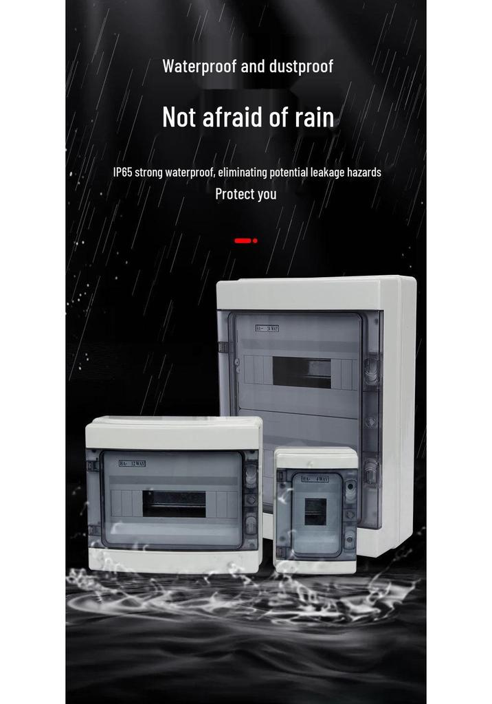 HA4 Waterproof Outdoor Distribution Box for Circuit Breakers & Leakage Monitoring
