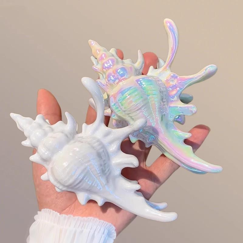 Seashell Claw Hair Clip: Summer Beach Style Ocean Accessory