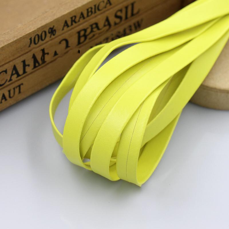 3 Metri Similpelle PU Nastro Sbieco 10mm Cucito Piping DIY Artigianato Patchwork Tappezzeria Tessile Nastro PU Guarnizione