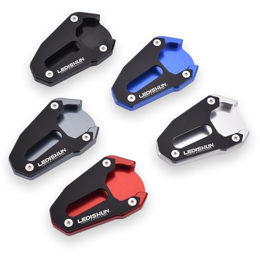 LEDISHUN Motorcycle Side Stand Plate for Suzuki SV650X (2018-2024) and SV650 (2016-2024) (Blue)