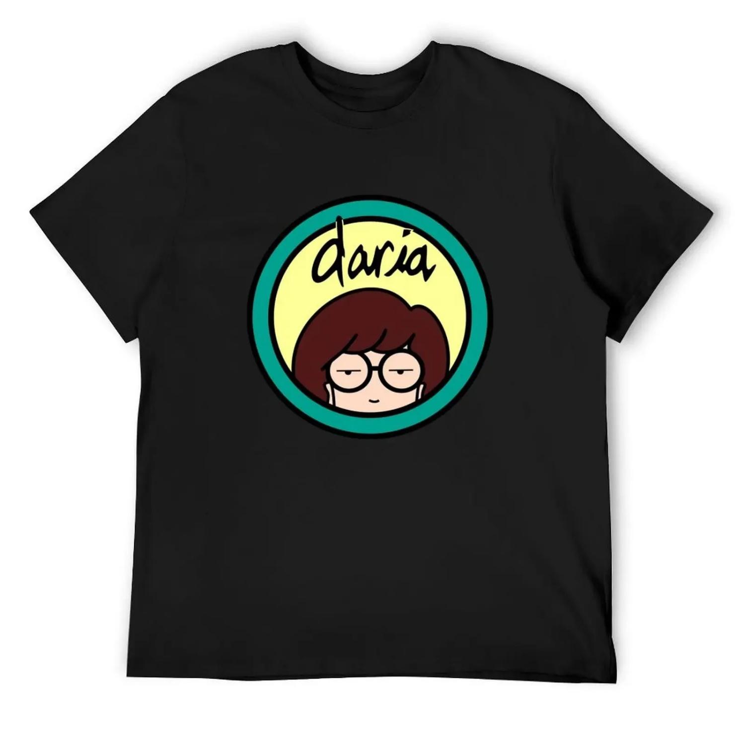Daria - Logo T-Shirt korean fashion blanks custom t-shirts slim fit t shirts for men S