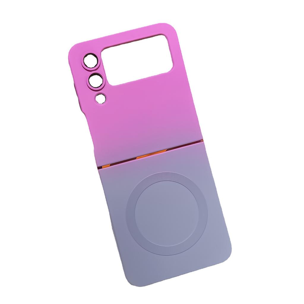 Suitable for Samsung ZFlip5 Folding Mobile Phone Case Gradient Liquid ZFlip4 Magnetic Lens Film ZFlip3 Protection Case