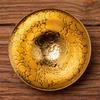Ceramic Gold Glaze Kung Fu Tea Cup – Handmade Porcelain Small Bowl for Office