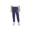 Nike Club Logo Embroidered Elastic Waistband Cuffed Sports Pants Men Bottoms Navy-Blue FB7687-410