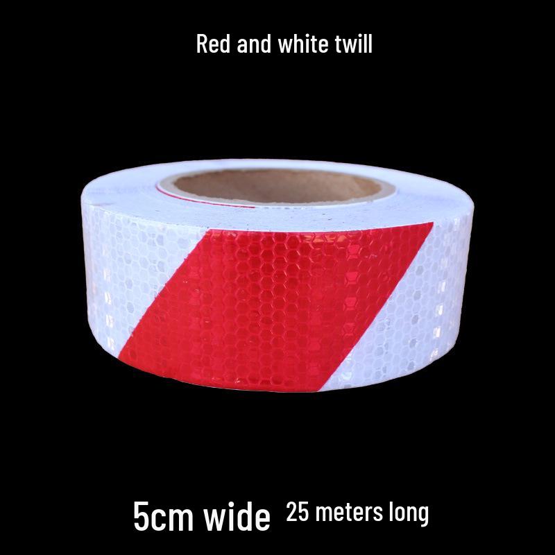 5cm Black Yellow Reflective Honeycomb Arrow Warning Tape Car Sticker