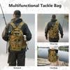 Bassdash FP07 Fishing Tactical Backpack with Rod Holder and Breathable Back MOLLE Expansion 4-Way Bag, Water-Resistant