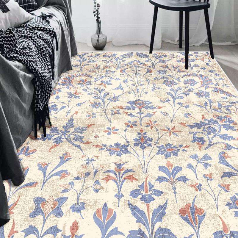 European Luxury Living Room Carpet Non-slip Large Bedroom Decoration Rug Home Cloakroom Lounge Rug Washable Porch Door Mat