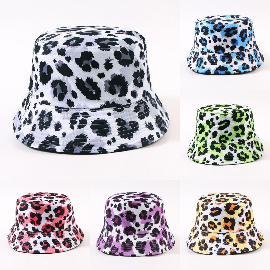 Leopard Print Fisherman Hat Fashionable Versatile Basin Hat Spring Autumn Sun Hat Adjustable Size