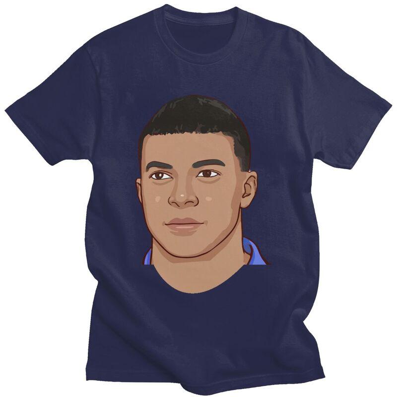 Custom Classic Soccer Gift Mbappes Meme T Shirt Men ShortSleeve Football Lover Tee Tops Pure Cotton Oversized Tshirts Merch