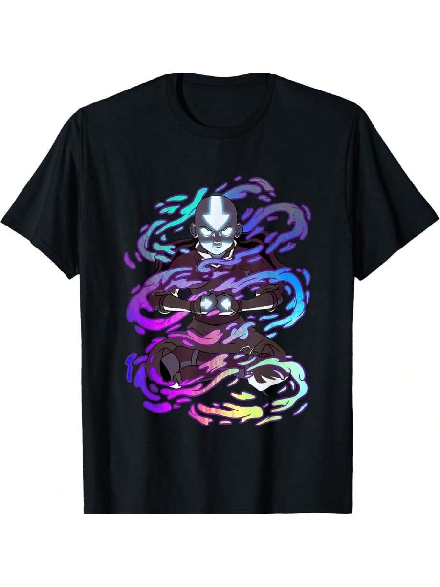 Avatars The Last Airbender Rainbow Neon Spiral Aang T-Shirt S разноцветный