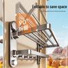 Baihan Punch-Free Suction Cup Bathroom Towel Rack with Shelf