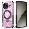 For Xiaomi Redmi K80 5G/Poco F7 Pro 5G Magnetic Case Rotating Metal Kickstand PC + TPU Phone Back Cover
