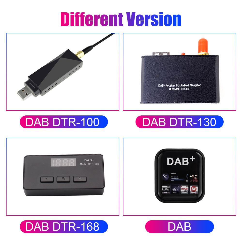 Universal Car DAB Digital Radio Adapter With Antenna for Android Car Radio Stereo LCD Display USB FM Transmitter AUX Interface