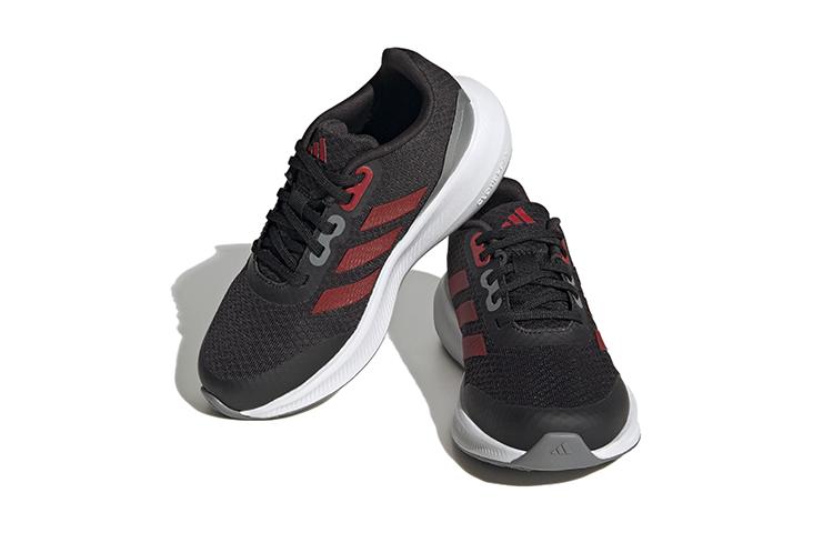 adidas Runfalcon 3.0 Fabric Slip Resistant Slip Resistant Low Top Kids' Running Shoes Black Red Kids' IE7252