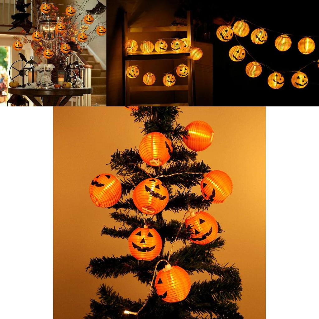 Adorable Led Pumpkin String Fairy Lights For Enchanting Halloween Home Decoration