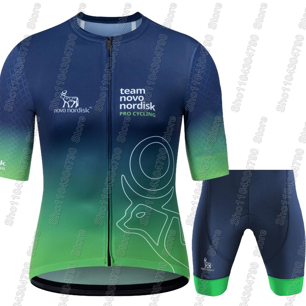 Novo Nordisk Team Cycling Jersey Set USA Summer Men Clothing Road Bike Shirts Suit Bicycle Bib Shorts MTB Ropa Maillot