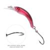 Lifelike Hard Lure Minnow Bait with Hook Fishing Crankbait Wobbler Tackle Accessory (D)