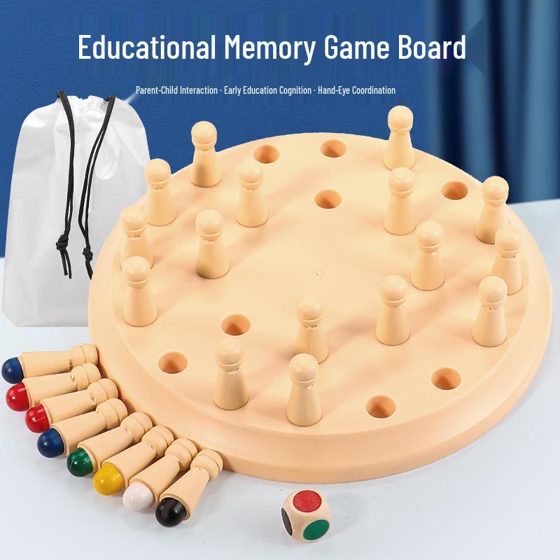 Cross-Color Memory Chessboard: Children's Concentration & Logic Game