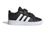 adidas Neo GRAND COURT Low Top Skateboard Shoes Black White Infant And Toddler EF0117