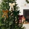 Multi‑Color Christmas Bow Bell Ornament Antique Gold Bells Xmas Tree Pendant  Festive Party