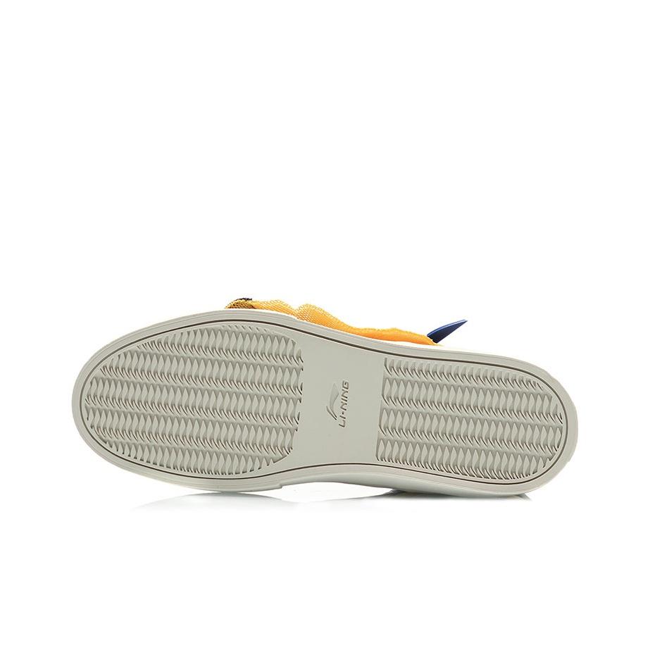 Li Ning CF Su Series Wear Resistant Breathable Non Slip High Top Skate Shoes Men Skate Shoes Blue Yellow AGCR079-3