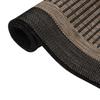 VidaXL Outdoor Flatweave Rug 140x200 Cm Dark Brown