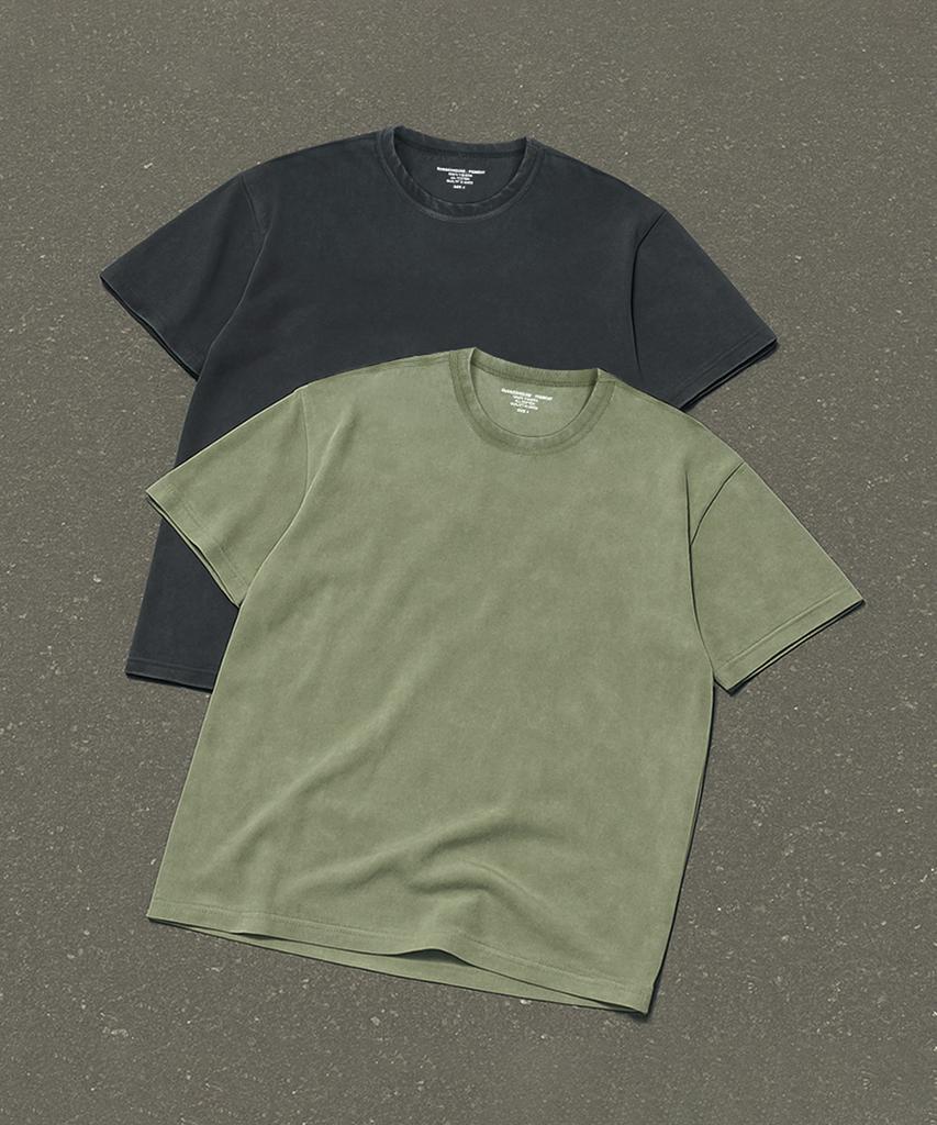 RUGGED HOUSE [2Pack] 16S Pigment Washing Half T-Shirts