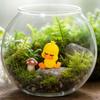 3D-gedruckte kleine gelbe Enten, niedliche gelbe Entenfigur für Schreibtischdekoration, Enten-Miniaturfiguren für Mikrolandschaften, lustige Geschenkideen