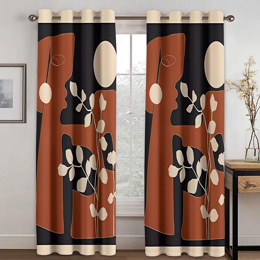 Elegant Abstract Artworks Morandi  Window Curtains Blinds For Kids Bedroom Living Room Bathroom Kicthen Door Hall Home Decor