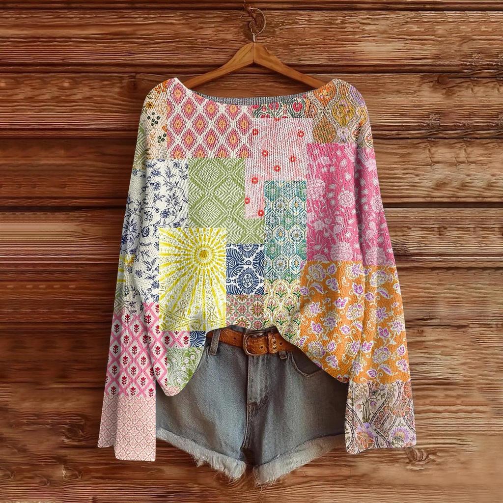 Women's Fashion Long Sleeve Christmas Snowman Snowflake Print Jacket Cardigan