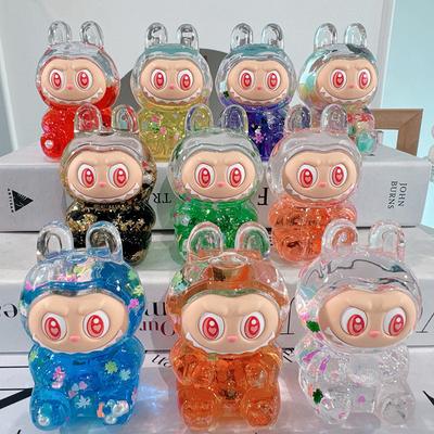 Mini Resin Rabubu Miniature Figures 3D Luminous Little Ornament Micro Landscape Diy Dollhouse Garden Decoration Craft
