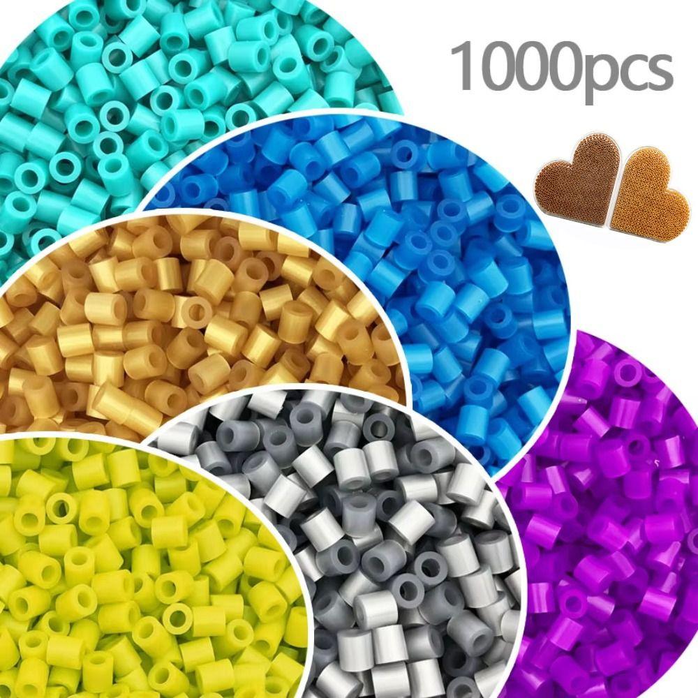 1000pcs Handmade Craft Mini Perler Hama Beads 2.6mm Fused Beads 3D Puzzle Beads Children Learning