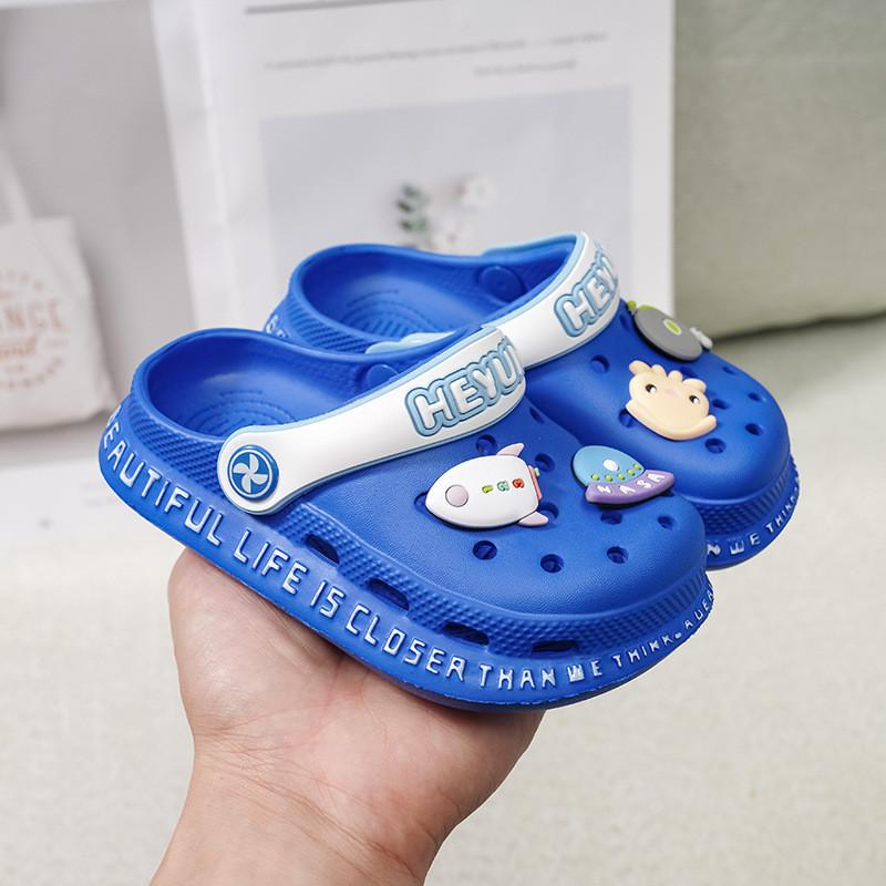 Stylish Cartoon Kids Hole Shoes Breathable Summer Sandals For Boys And Girls Comfortable Eva Design
