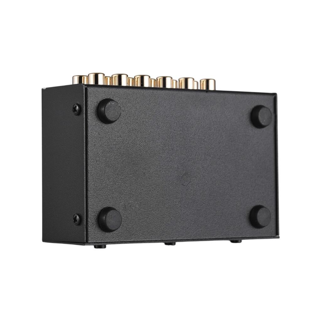 LYNEPAUAIO Przełącznik/Selektor Audio-Wideo RCA 4 wejścia 2 wyjścia lub 2 wejścia 4 wyjścia Wybór sygnału częstotliwości audio