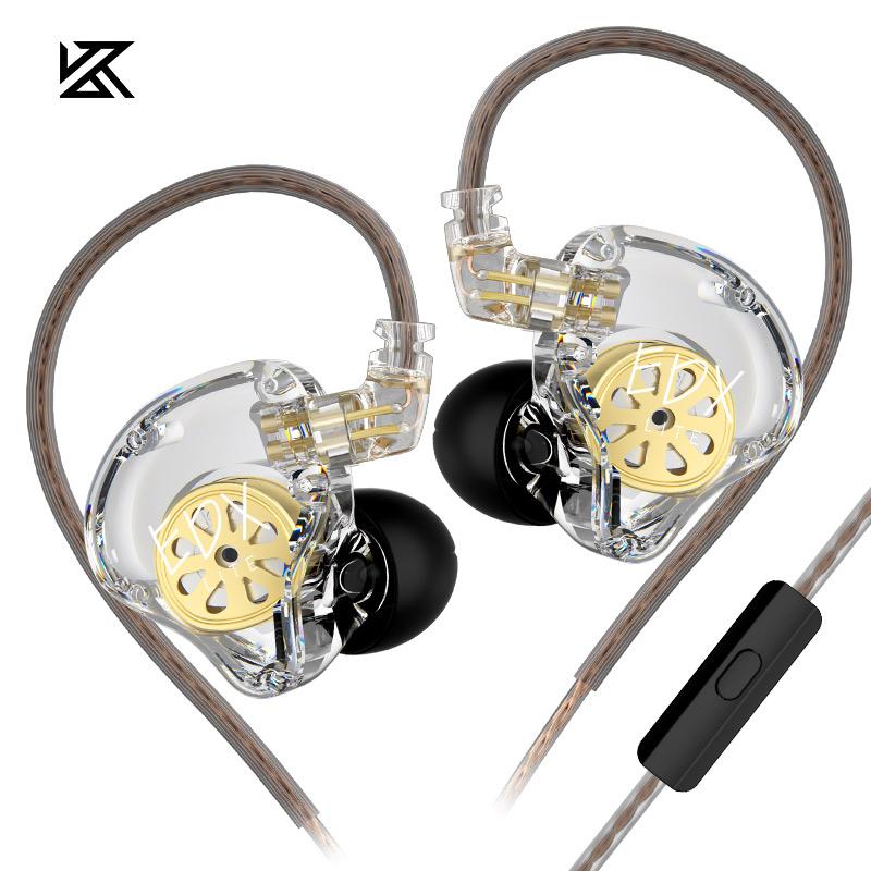 Originale KZ EDX Lite HIFI Bass Øretelefoner Stereo Musikk Ørepropper In-Ear IEM Monitor Scene Live Hodetelefoner Gaming Sports Headset Pro