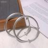 S999 Pure Silver-Plated Frosted Sand Gold Push-Pull Bangle for Women