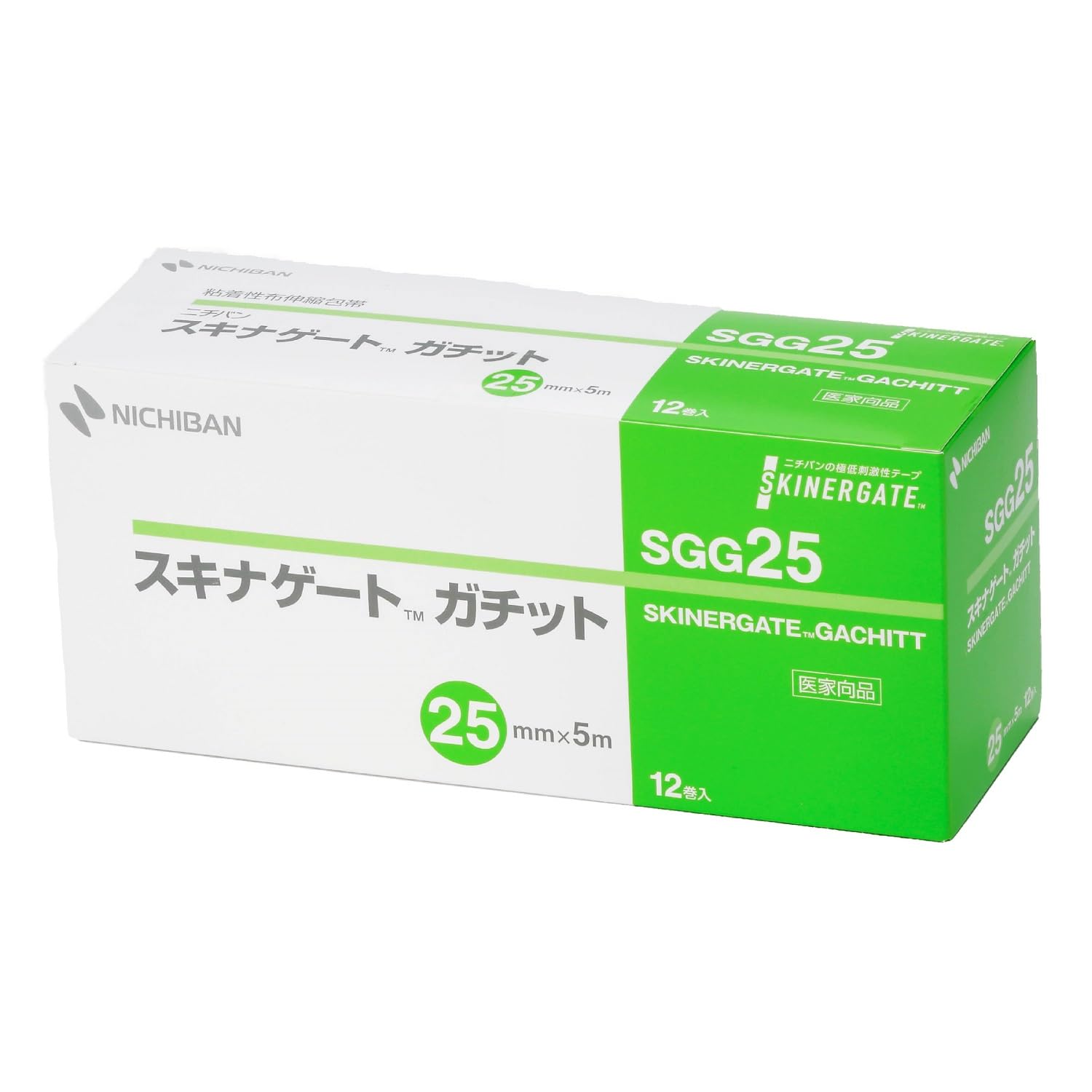 Nichiban Skinagate Gachitto 25 мм x 5 м SGG25: Низкое раздражение, сильная фиксация, бережное отношение к коже.