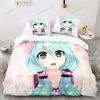 3D Printed Anime Gacha Life Academia Bedding Set Duvet Cover Bedroom Comforter Single Twin King _Size Quilt Cover Home Textiles
