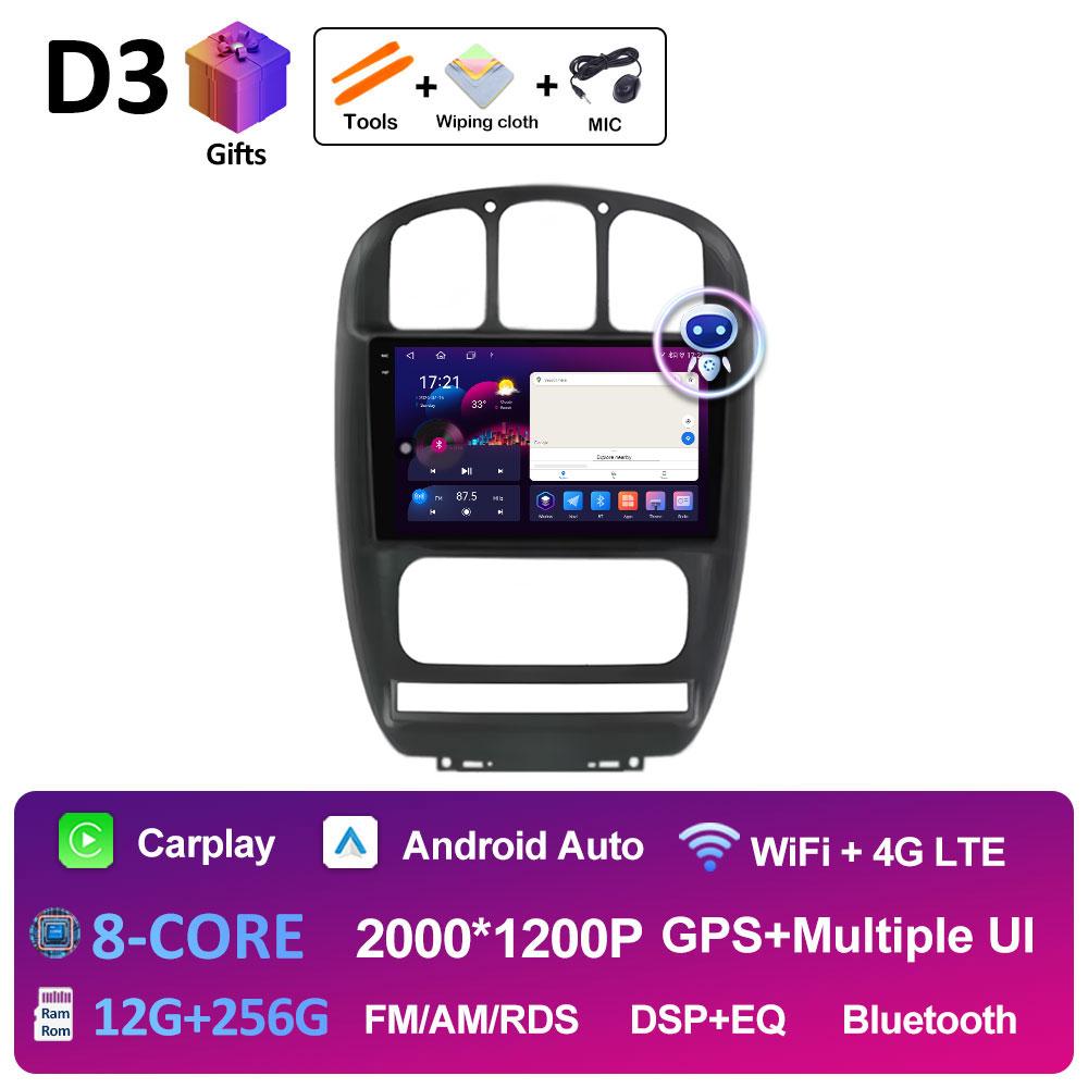 For Chrysler Grand Voyager RS 2000 2001 2002 2003 2004 2005 - 2012 Wireless Carplay Android Auto GPS Navi Bluetooth Accessories