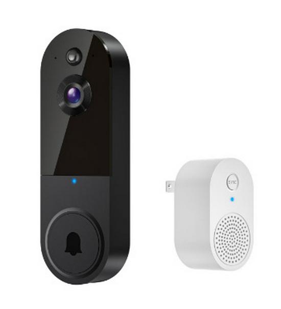 Smart Wireless Video Doorbell with Remote Intercom for Home Security
