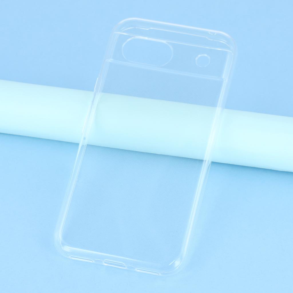 UNITHIN For Google Pixel 8a Case Ultra Thin 0.7mm Clear TPU Anti Drop Phone Cover Precise Cutouts