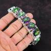 Faceted Rainbow Mystic Topaz Bracelet 925 Sterling Silver Bracelet Adjustable Chain Bracelet Handmade Natural Gemstone Bracelet Gift For Him
