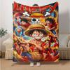 1pc One Piece Season Adventure Soft Throw Blanket Flannel All Season Light Weight Living Room/Bedroom Warm Blanket. M7270130