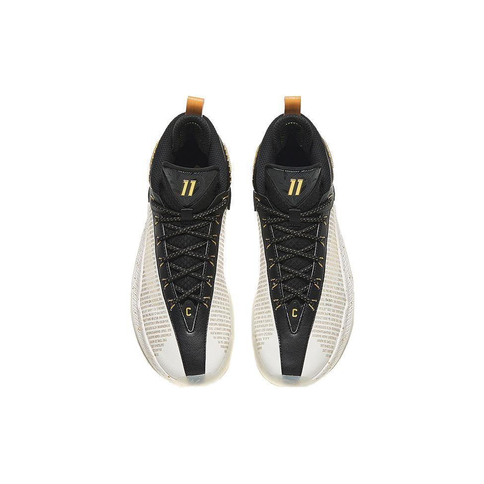 Anta KT9 Captains Log Men Sneakers White Black Gold 112341101-11