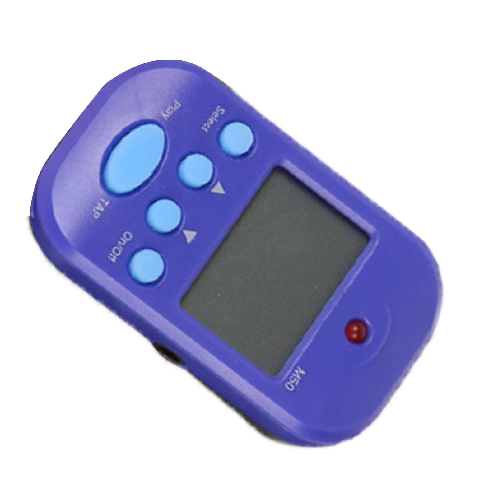 

Электронный метроном Мини Профессиональный 2-канальный Выход для наушников для гитары, пианино, скрипки M50 Синий